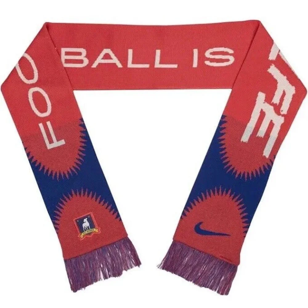Nike AFC Richmond Ted Lasso BCS Local Verbiage Football is Life Scarf Navy Blue